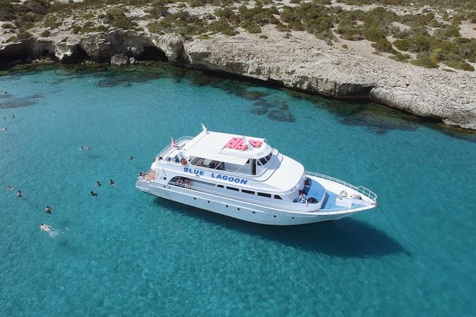 Surf and Turf Full Day Jeep & Boat Combination Tour from Paphos - The boat trip to Blue Lagoon is the calm second act
