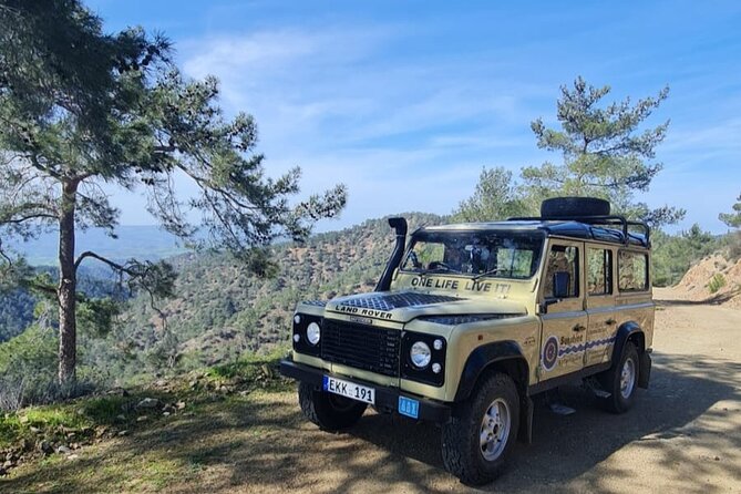 Troodos Mountains Jeep Tour with Wine Tasting - Chantara Waterfall is the first swim stop