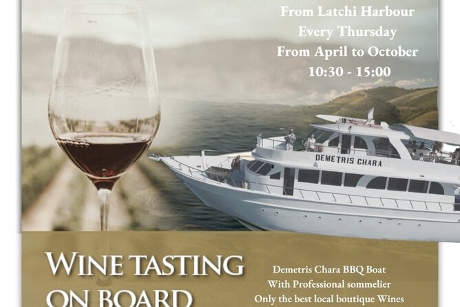 Wine tasting on-board the Demetris Chara BBQboat BlueLagoon tours - Why this boat trip is different from a standard wine tasting