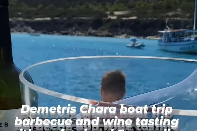 Wine tasting on-board the Demetris Chara BBQboat BlueLagoon tours - Barbecue lunch with Cypriot wine