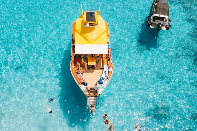 Yellow Boat Cruises: Morning Family Blue Lagoon & Turtle Cruise - Fig Tree Bay and the white beaches of Protaras