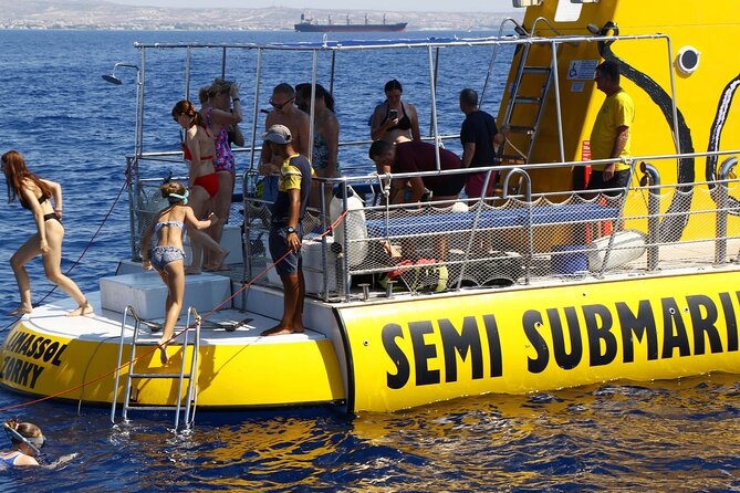 Yellow Semi Submarine Mini Cruise with a Swim Stop - Seeing Larnaca from the water